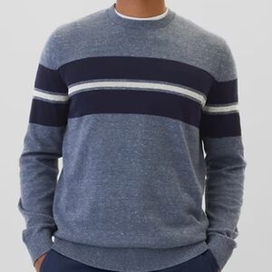 GAP Men's Striped Crewneck Sweater New Size Medium